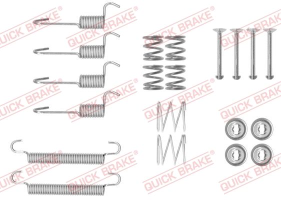 QUICK BRAKE Piederumu komplekts, Stāvbremzes mehānisma bremžu  105-0008